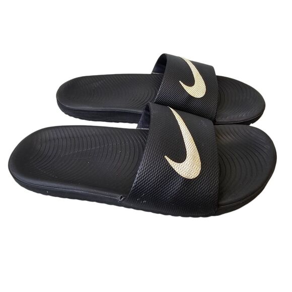 Nike Youth Boys 4Y Black Kawa Slide Sandals - Picture 3 of 14